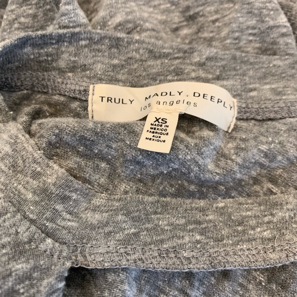 Urban Outfitters Cut out tee. Gray. XS - Picture 4 of 4